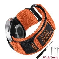 Breathable Durable Nylon Quick - Release Watch Strap - Universal Sport Band Bracelet Accessories - 22mm (Orange)