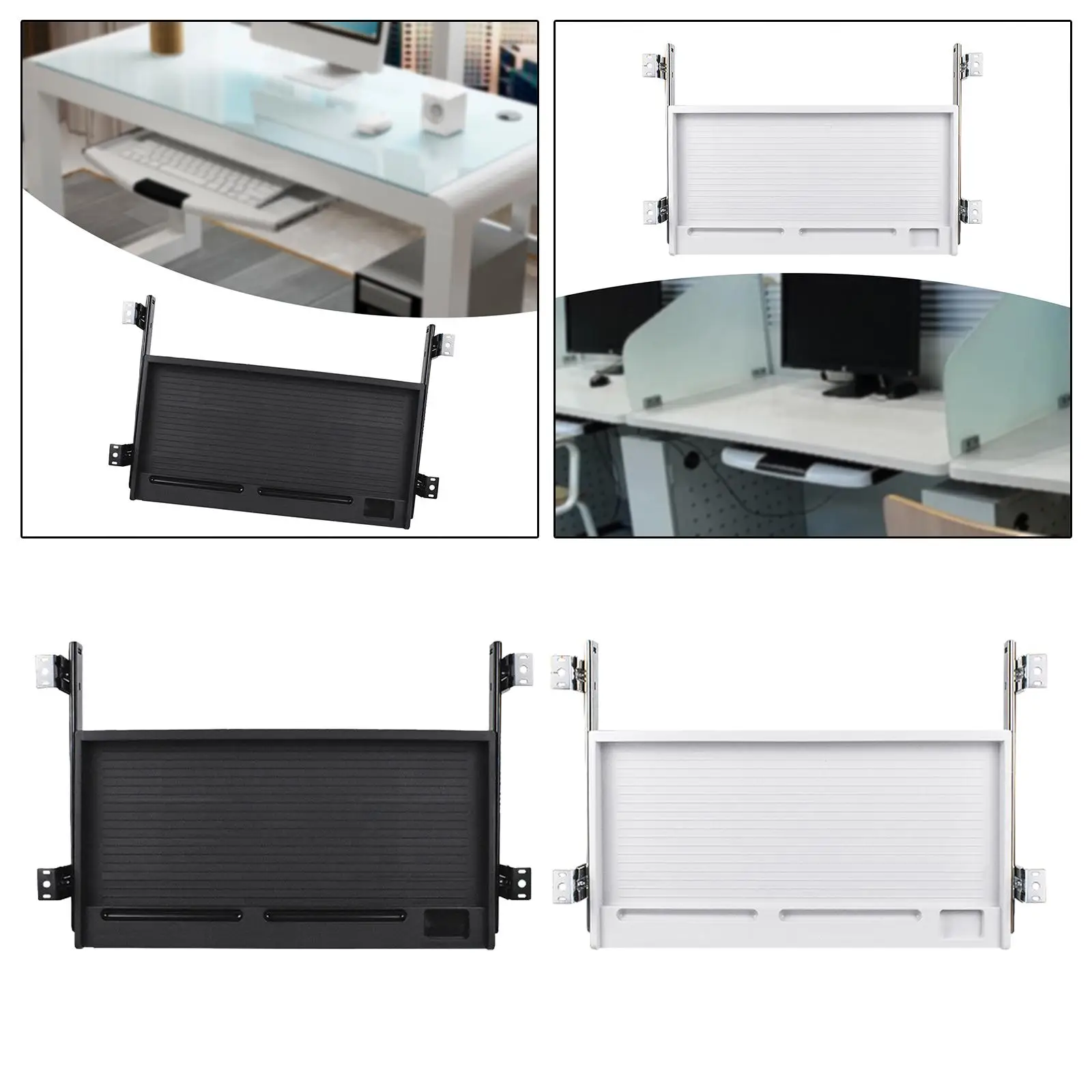 under Desk Keyboard Drawer Tray Desk Extender Keyboard Platform for Home Office Accessory Lightweight Simple Installation Sturdy