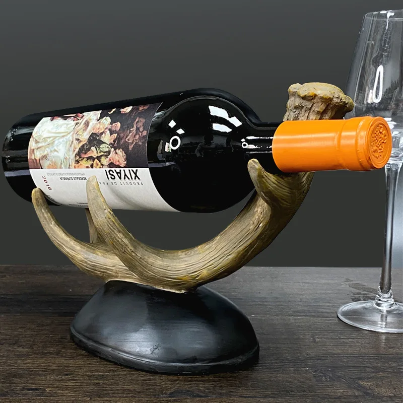 

Креативная Винная стойка из смолы, винтажные художественные украшения для гостиной, офиса, стола, винная полка, украшения, полка, украшения для дома, подарки, Новинка