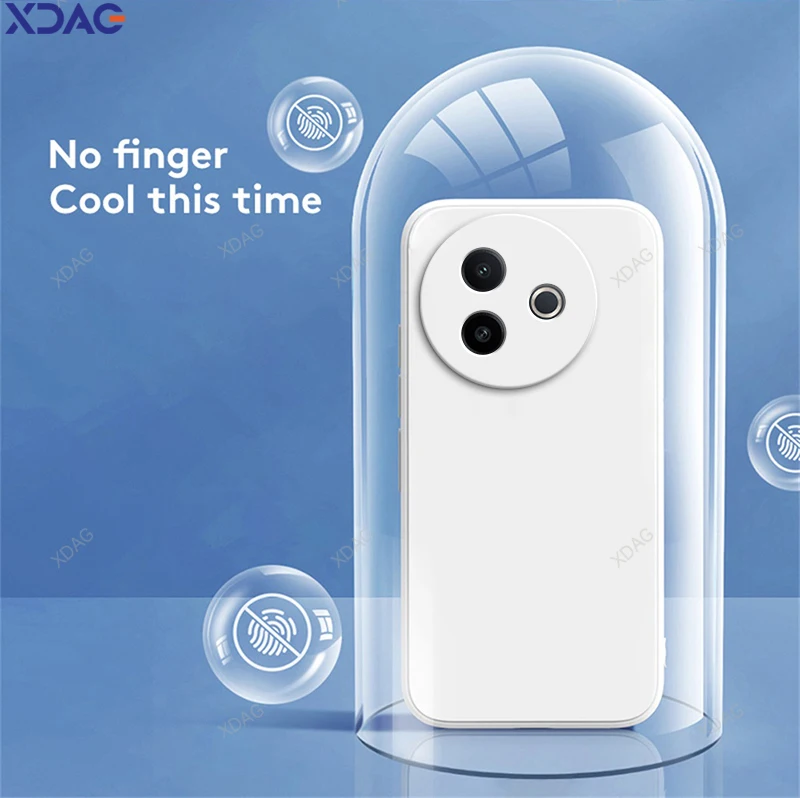 Soft Internal Flocking Liquid Silicone Phone Case with Camera Protection
