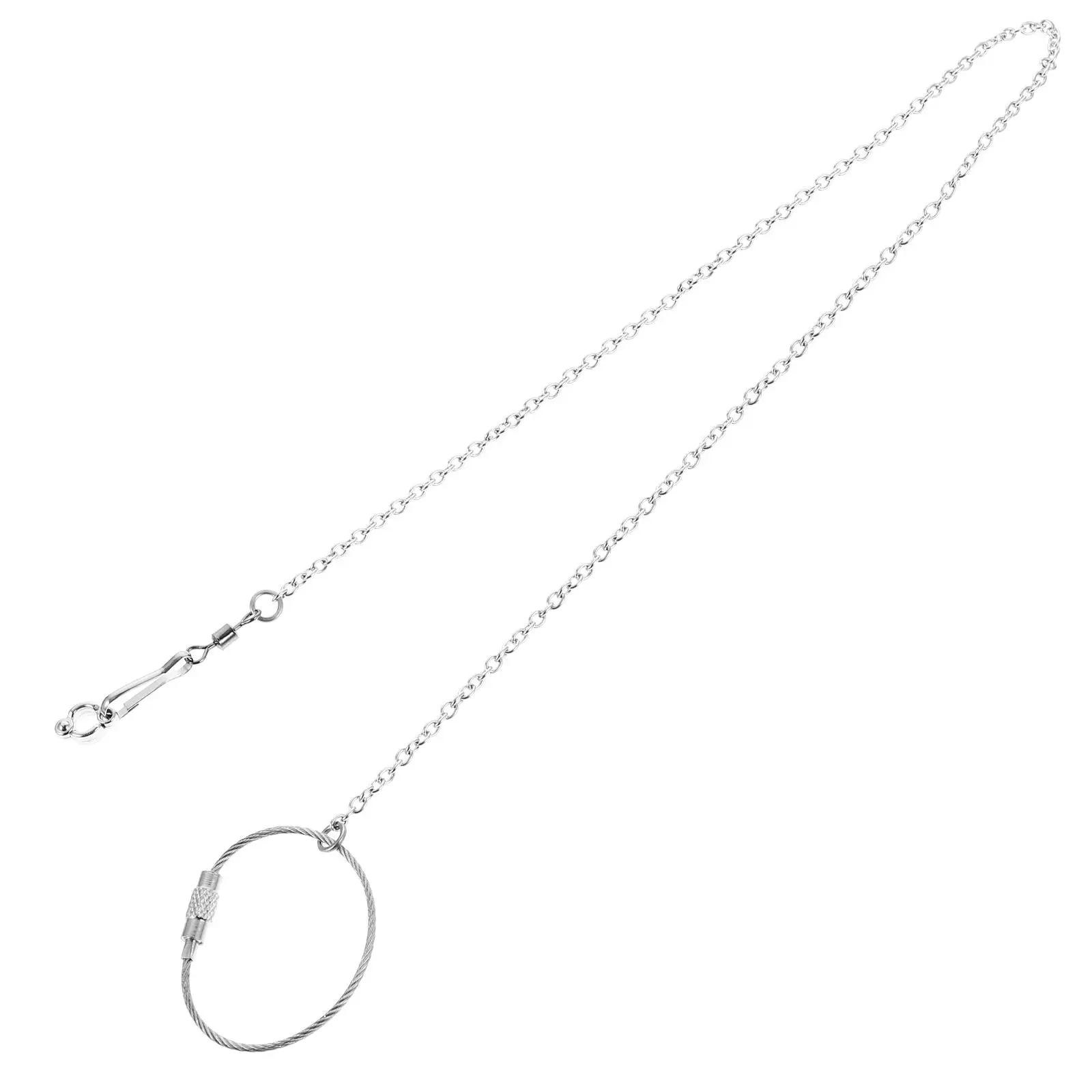Stainless Steel Bird Chain Parrot Foot Lightweight Rust Resistant Swivel Buckle Parakeet Leash Cockatiel