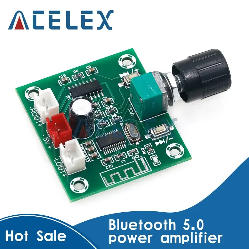 Bluetooth 5.0 Power Amplifier Board,pam8403,5W*2,Small Power DIY,Wireless Speaker Amplifier Board