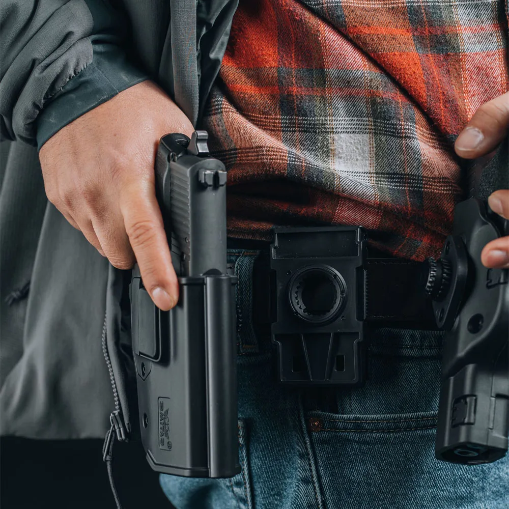 360 ° 回転ホルスター、p225、p226、p228、p229、norinco np22、taurus