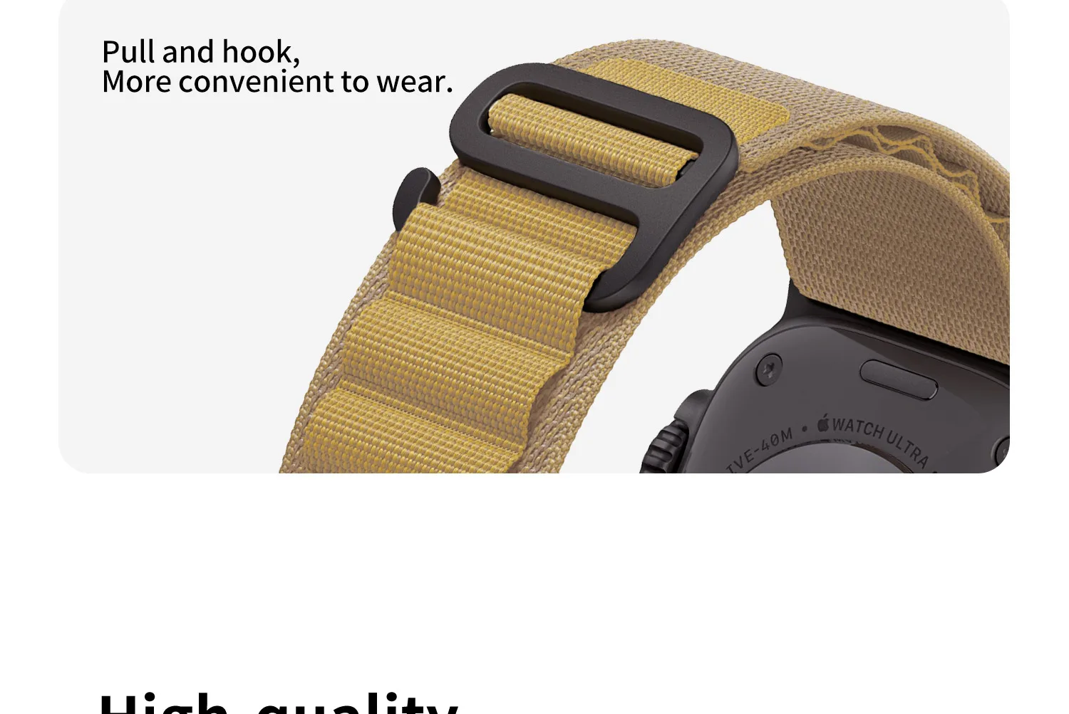 Kebitt New High Quality Nylon Strap Alpine Loop For Apple Watch Series 11 10 9 8 7 6 5 Se 3 Ultra 3 2 Band Iwatch 46mm 45mm 49mm