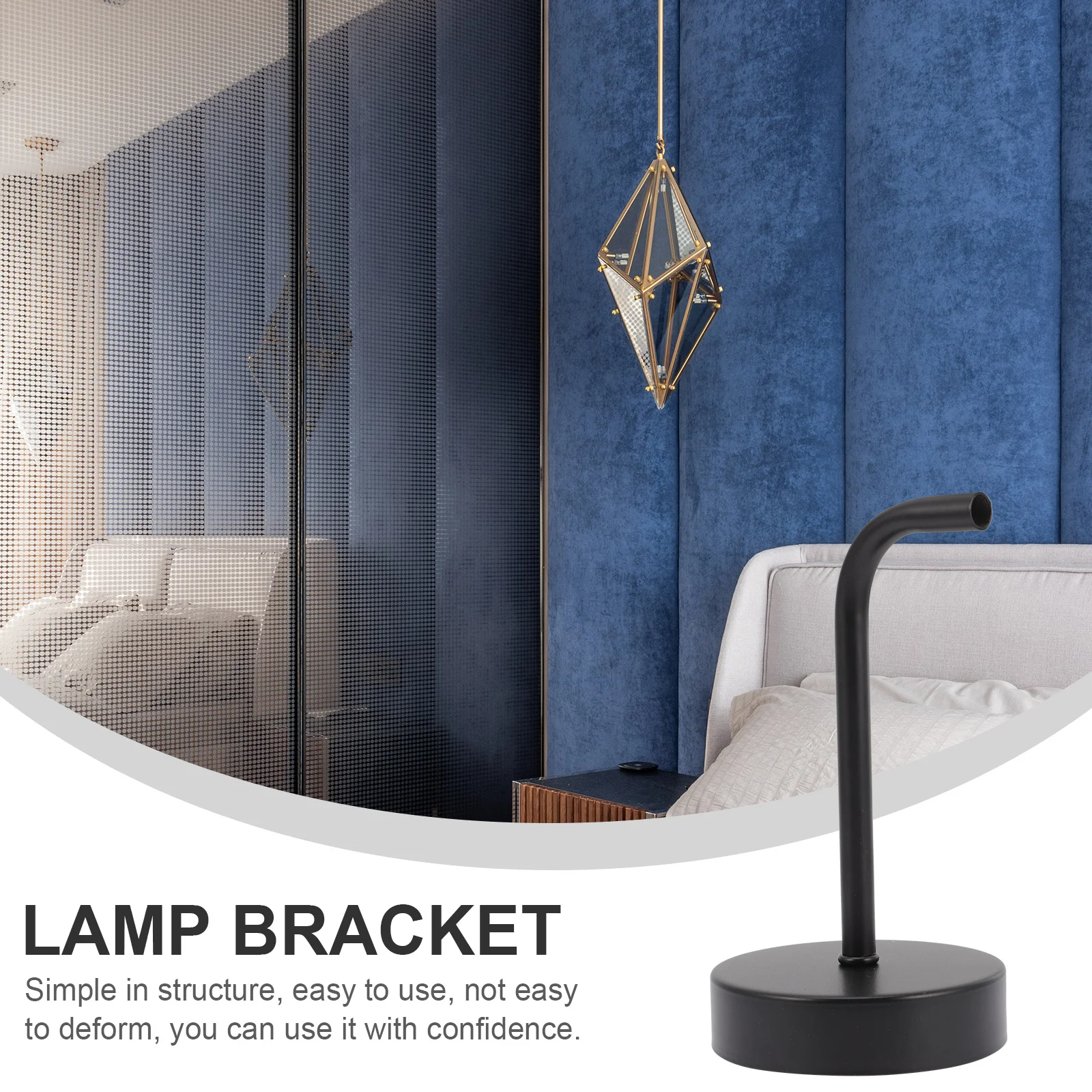 Wall Lamp Accessories Home Holder Light Supplies Support Black Sconce Wrought Iron Metal Hanging Pendant Lights
