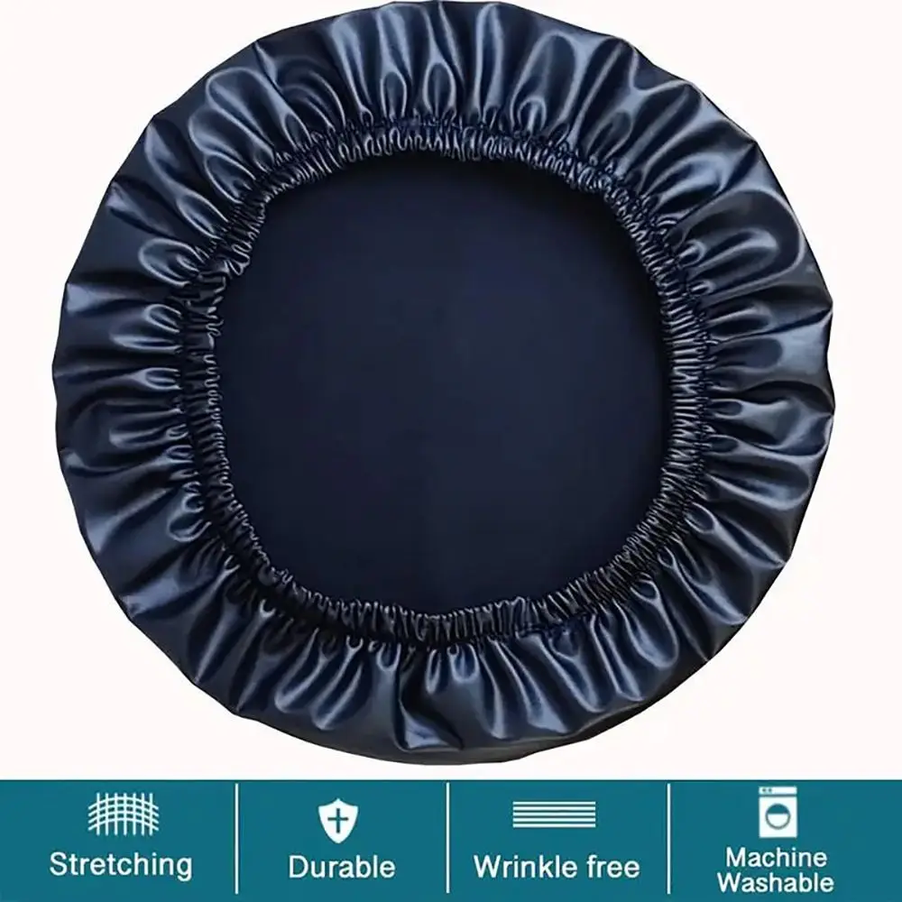 1 Stück PU-Leder-Stuhl-Sitzbezug mit elastischen Bändern, Schonbezug, runder Stuhlbezug, All-Inclusive, 28–40 cm, Hocker-Sitzkissenbezug – Detail 8
