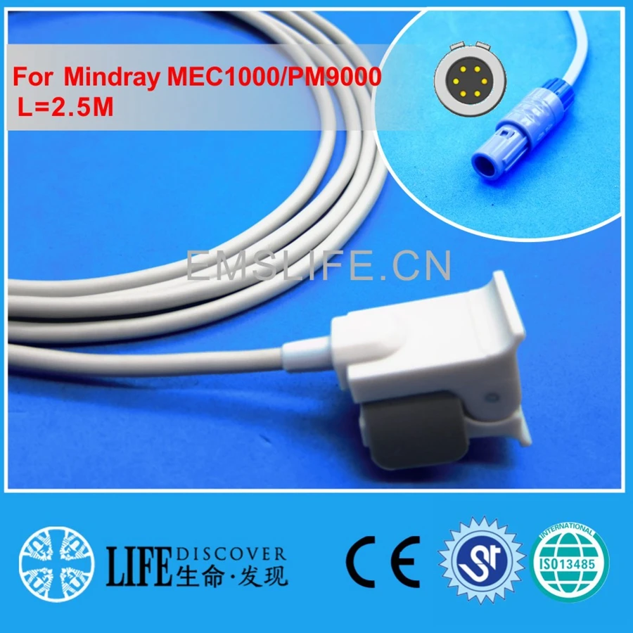 

Reusable child finger clip spo2 sensor for mindray MEC1000,PM9000