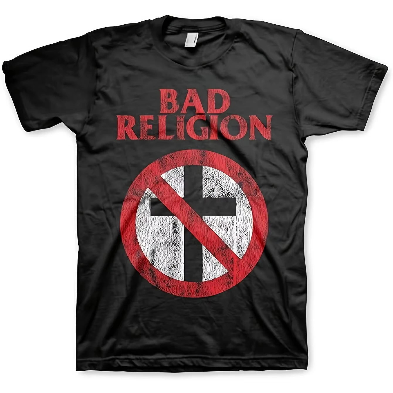 2026 Meichao Herren T-Shirt mit „Bad Religion“-Muster, Punk-Rock-Band, Sommer, Neu, Vintage-Mode, Streetwear für Männer und Frauen