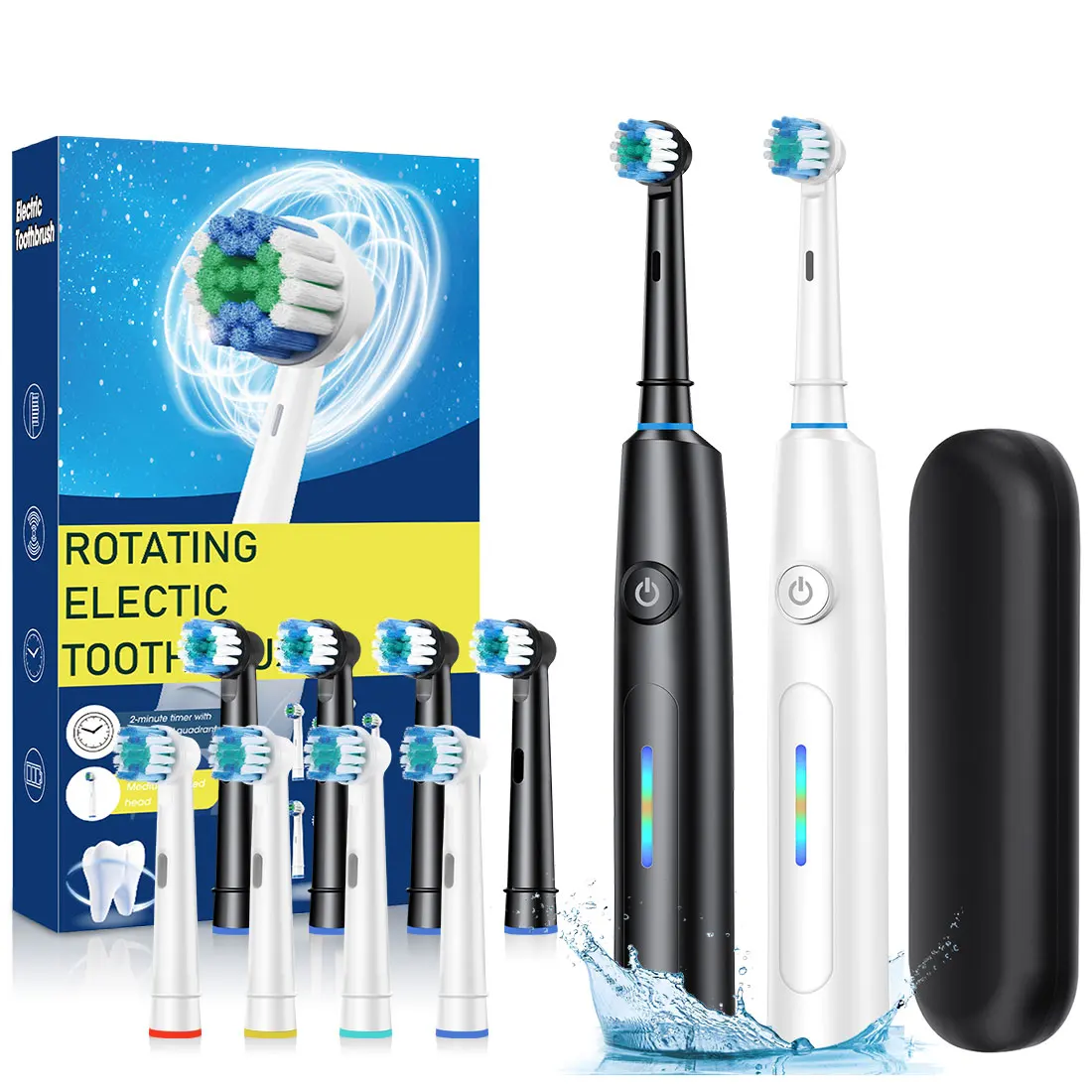 Rechargeable Electric Toothbrush with 5 Modes and Timer