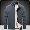 Plus Size 8XL 9XL Men’s Sherpa Lined Hiking Camping Jacket Polar Fleece Full-zip Warm Thick Winter Casual Parkas Coats Outwear 1
