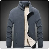 Plus Size 8XL 9XL Men’s Sherpa Lined Hiking Camping Jacket Polar Fleece Full-zip Warm Thick Winter Casual Parkas Coats Outwear 1