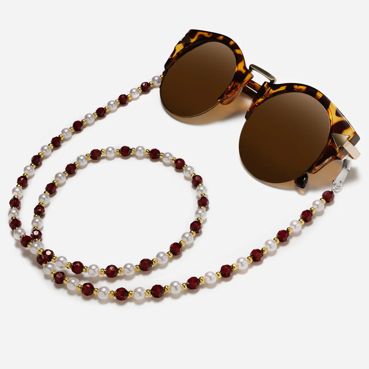 White Small Conch Shell Reading Glasses Chain Sunglasses Eyewears Cord Holder Neck Strap Rope Necklace Eyeglass String Lanyard