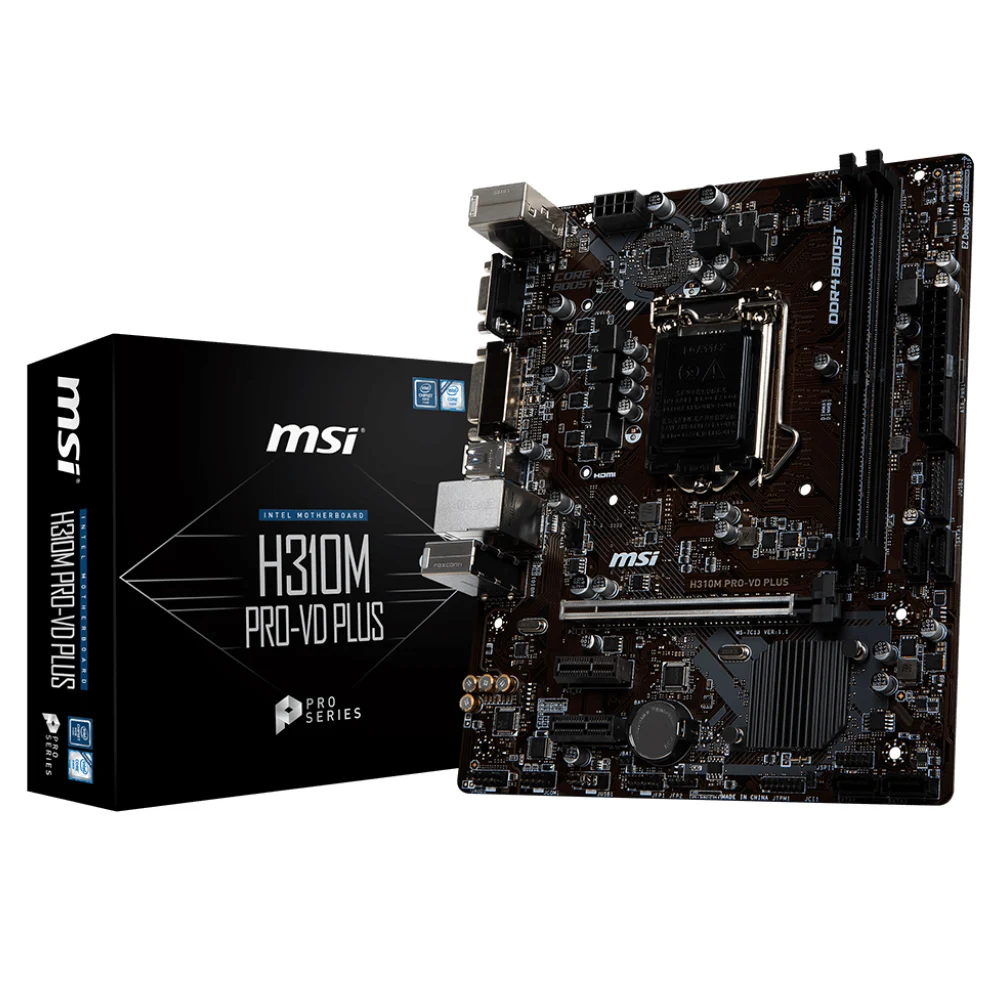 La Nuova Presa Msi H310M Pro Vd Plus Intel Lga-1151 Micro-Atx Lga 1151 Supporta La Memoria Ddr4