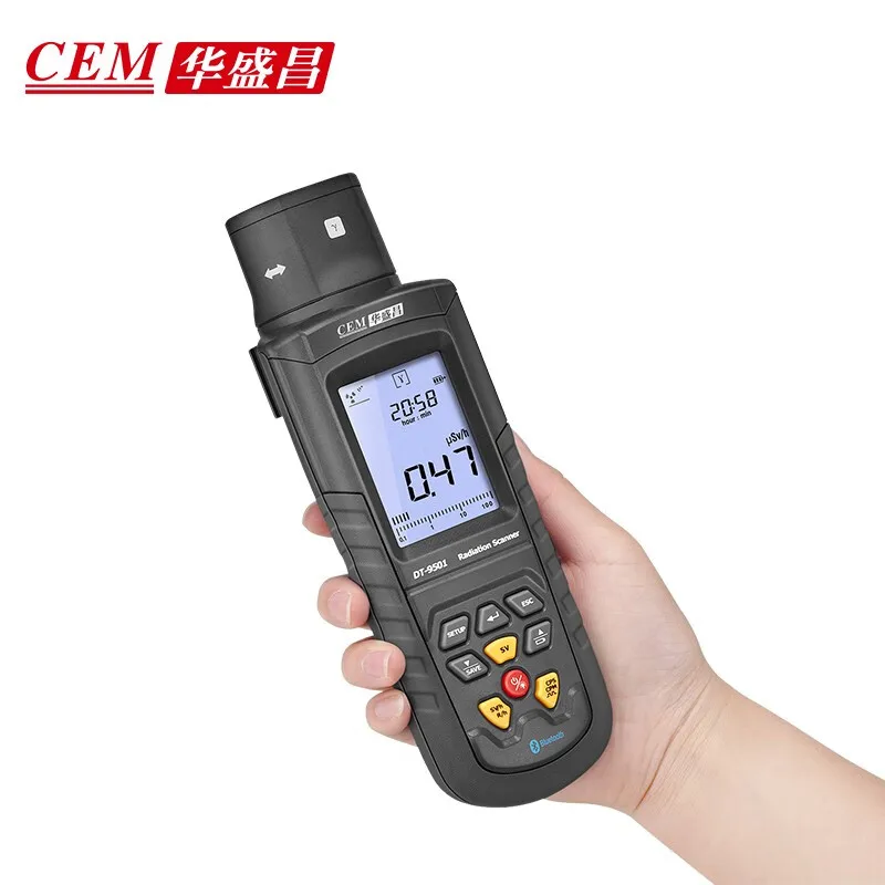 CEM DT-9501 Radiation Detector Can Be Rotated and Easily Used for A, B,y ,x Ray Radiation Meter With Datalogger Function