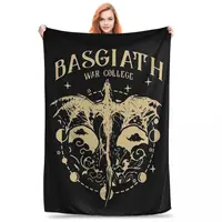 Basgiath War College 20 Fourth Wing Blanket Fleece Warm Throw Blankets Throw Blanket For Couch Travel Throws Bedspread Quilt 1