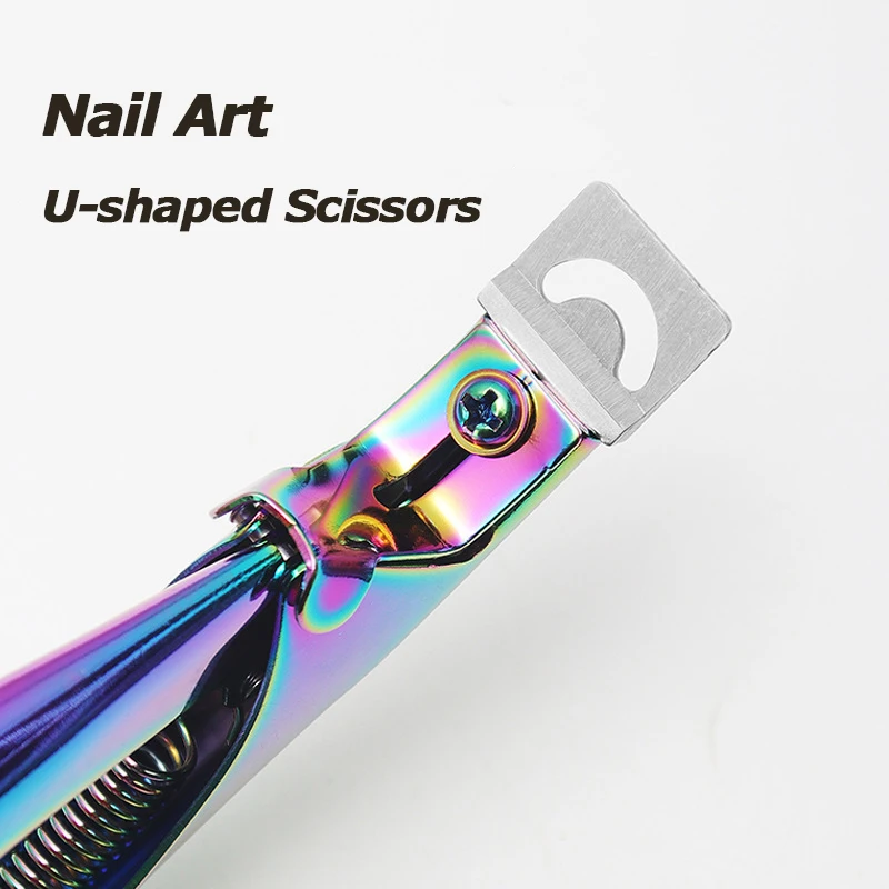 Description Picture 3 of itemNail Cuticle Nipper Scissors Stainless Steel Rainbow Tweezer Clipper Dead Skin Remover Scissor Plier Pusher Tool