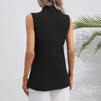 Women’s Fashion Solid Single-Breasted Waistcoat Vest 4