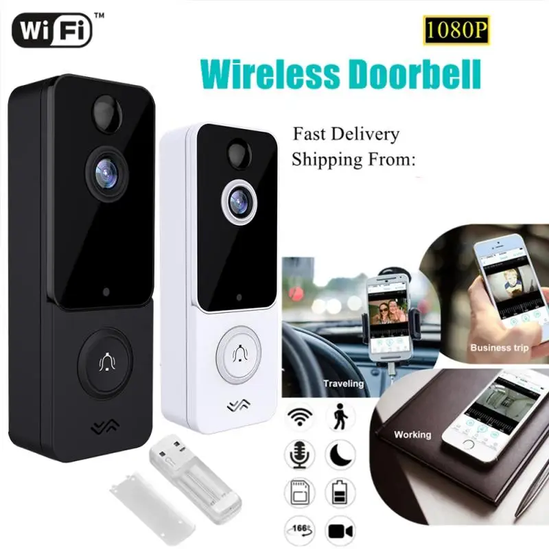 IP-видеодомофон T9 Wi-Fi 1080P HD ИК-сигнализация |