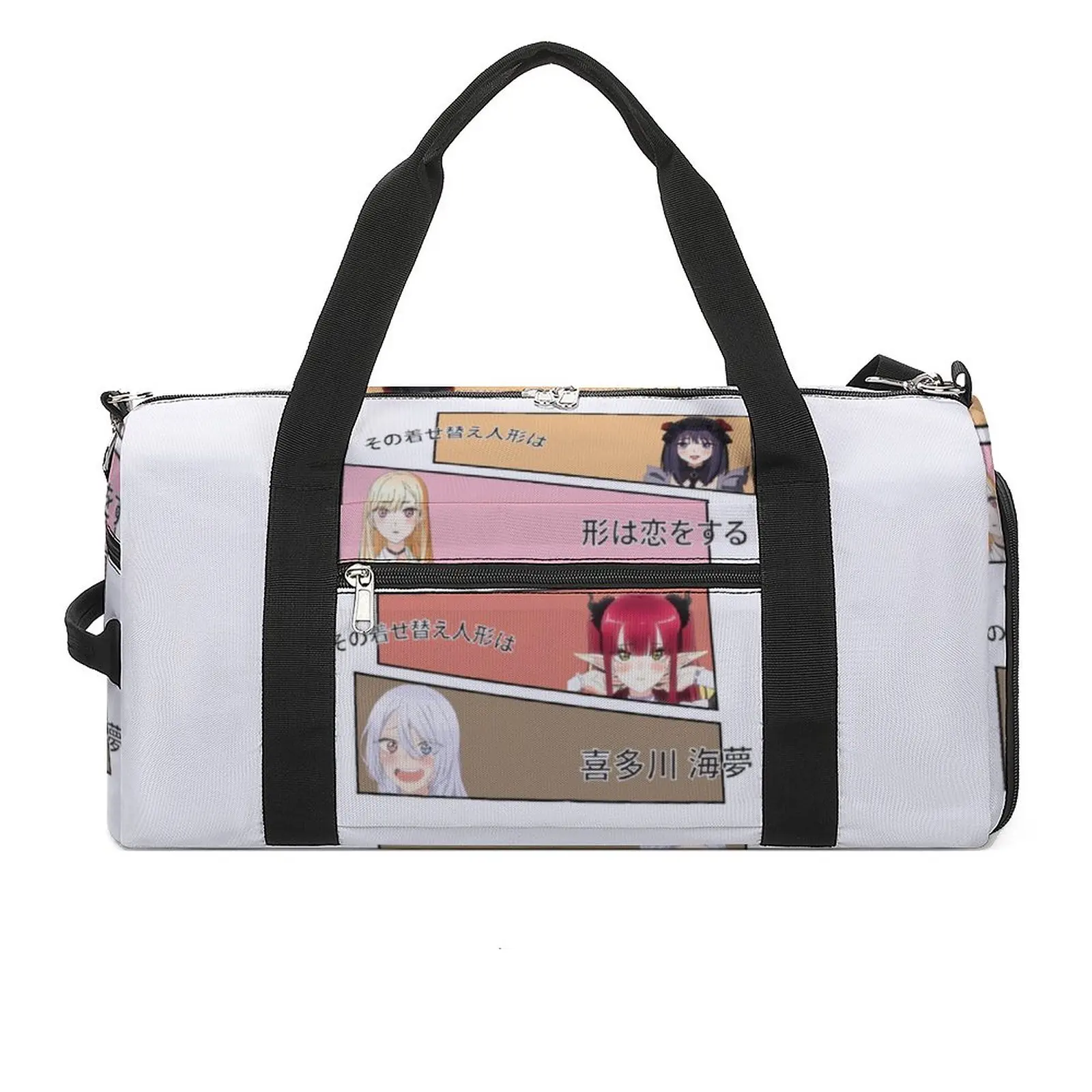 

Gym Bag Marin Kitagawa My Dress Up Darling Sports Bag with Shoes Kitagawa Marin Cute Eyes Anime Couple Weekend Design Handbag