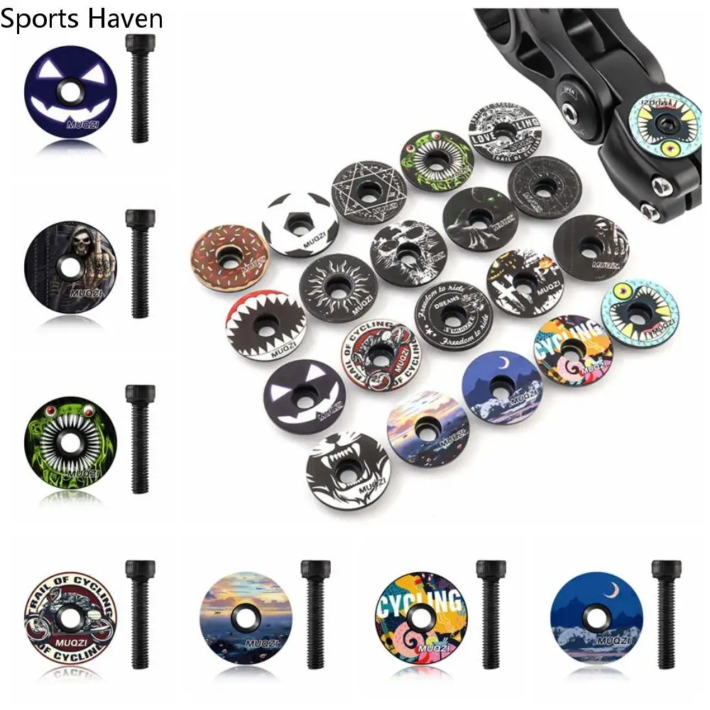 

Ultra-light Colorful Bicycle Bowl Cover Aluminum Alloy Fork Tube Headset Cap Bike Accessory