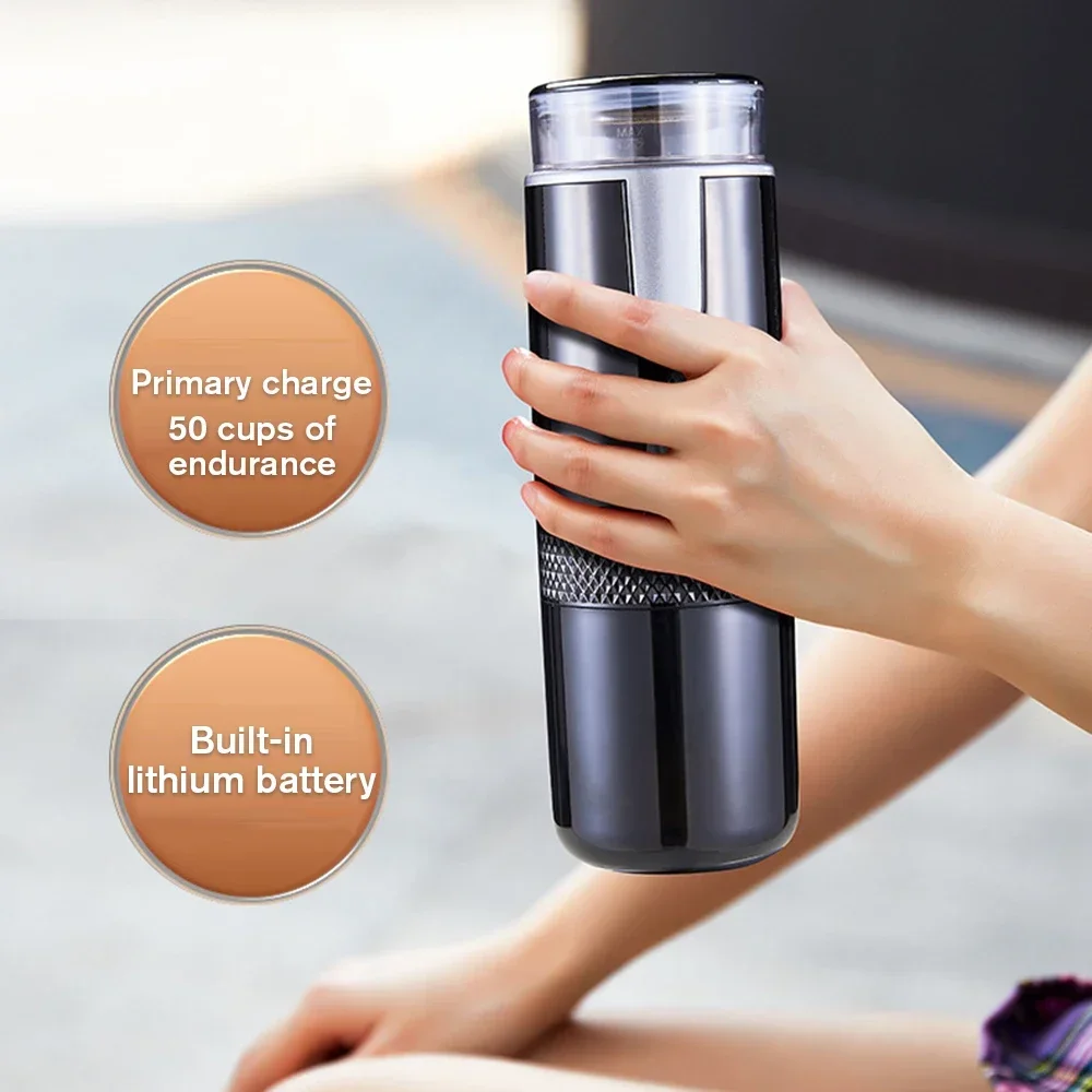 Portable Nespresso coffe maker Espresso Rechargeable Coffee Machine Outdoor Travebuilt-In Battery Extraction Powder & Capsule wireless air humidifier aroma diffuser 2000mah battery rechargeable essential oil diffuser double nozzle mist maker humidifier