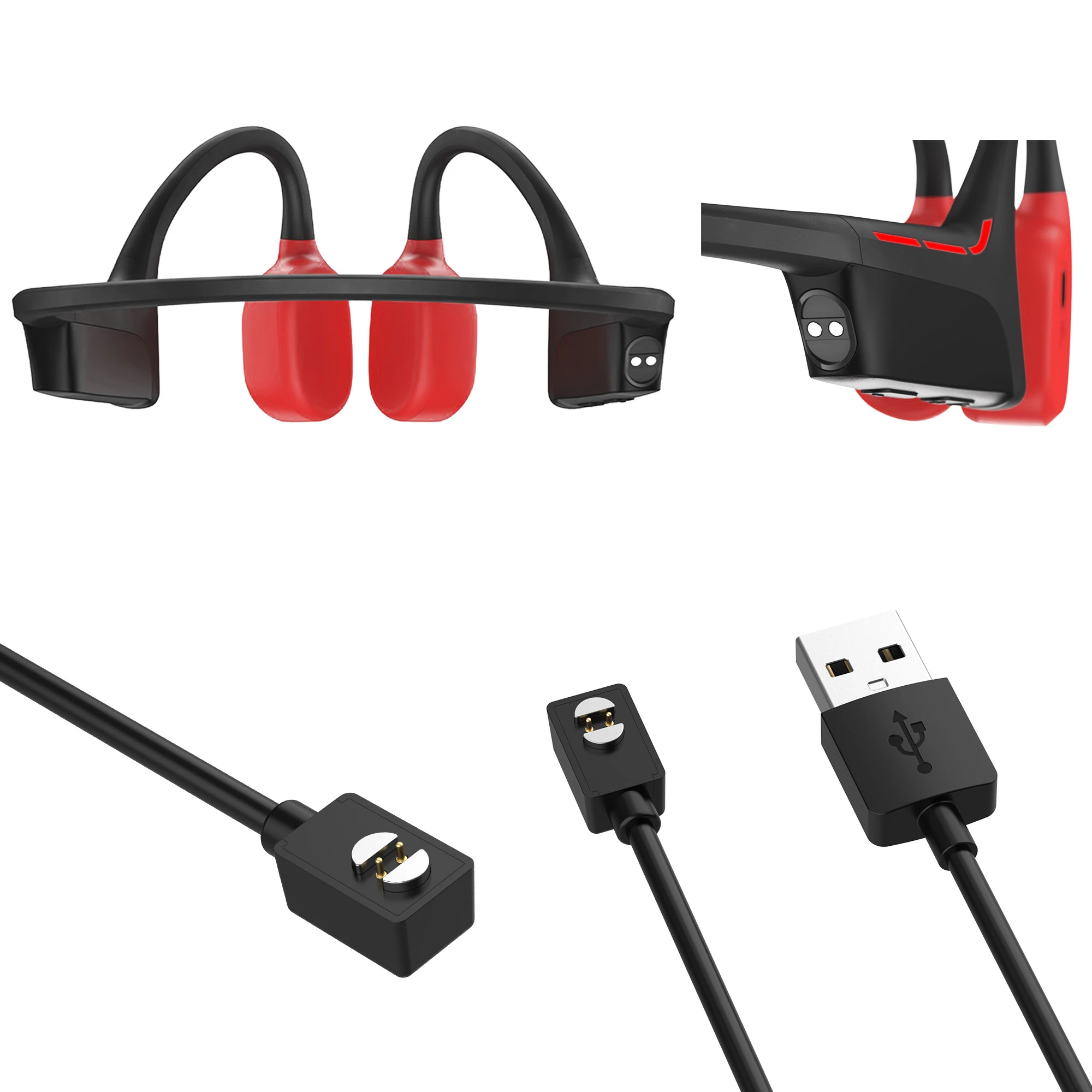Charging Cable for SUUNTO Wing HS231 Bone Conduction Headset 1 meter