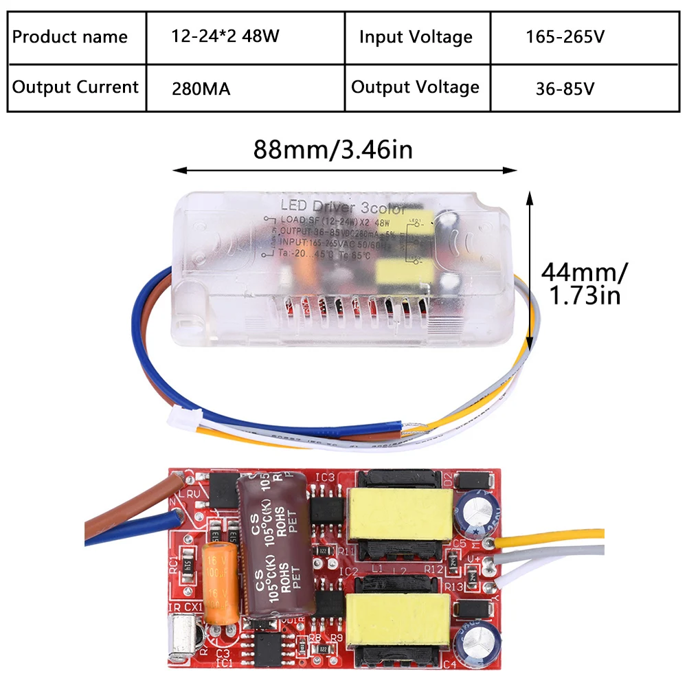 Smart LED Ceiling Light with Infrared Remote Control and Adjustable Brightness
