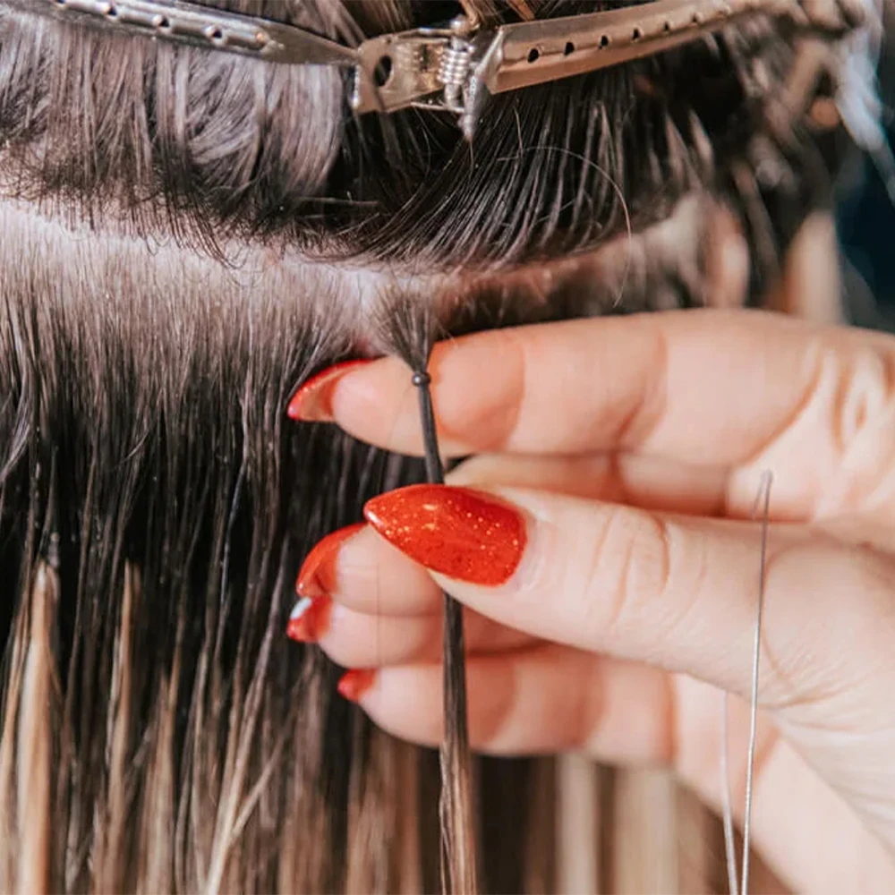 란시 1000 나노 헤어 익스텐션 비즈 ? 실리콘 함유 3mm 구리, 마이크로 링 익스텐션용 프리로드형