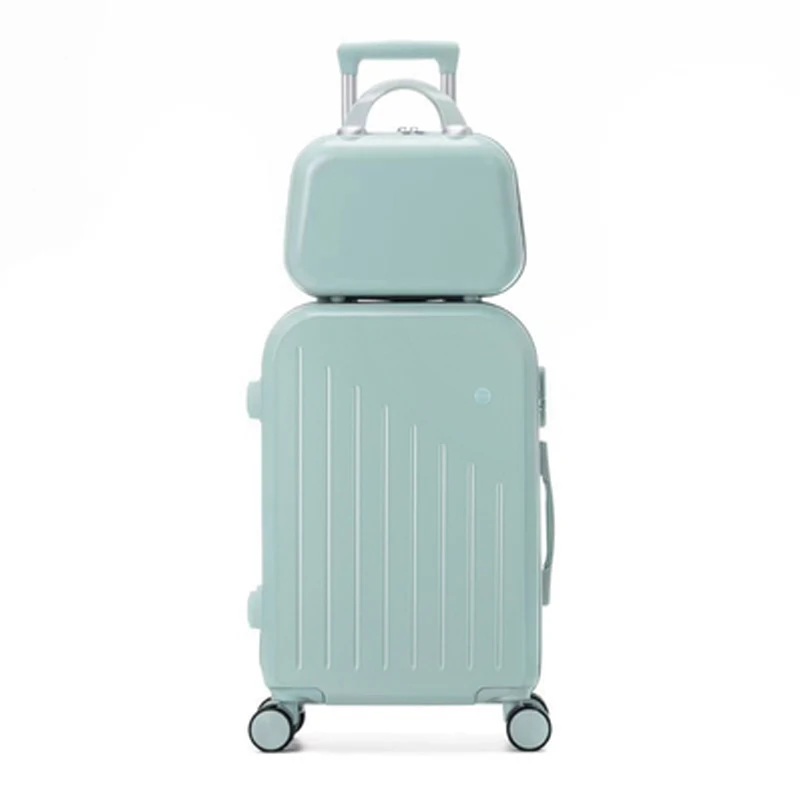 New 20"22"24"26"28"inch High quality suitcases Rolling Luggage with handbag women Travel Luggage cute pink trolley suitcases