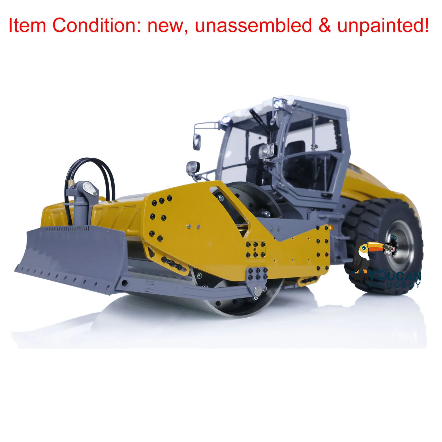 

LESU 1/14 RC Hydraulic Road Roller HAMM-H13IX Metal Engineering Vehicle Model Unpainted Unassembled Toys for Adult TH21999-Smt3