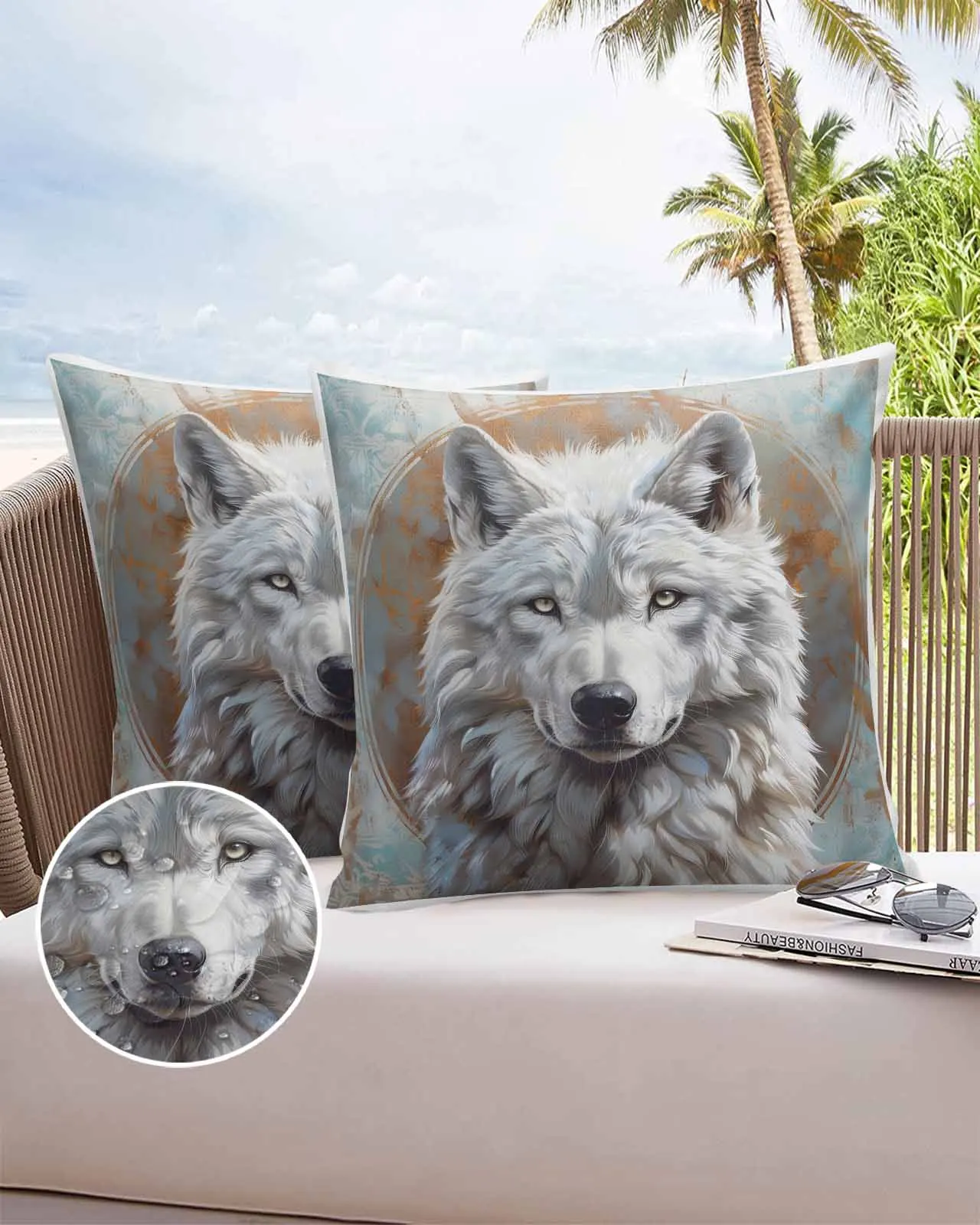 

Водонепроницаемые наволочки с ушками волка, Набор наволочек для автомобиля, наволочка для дома, дивана, офиса, декоративная наволочка