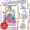 Adult Coloring Book - 30 Sheets Women's Spiral Coloring Book, 11.2X 8.3 Inches, Drawing Book, Birthday Gift, Holiday Party Gift 3