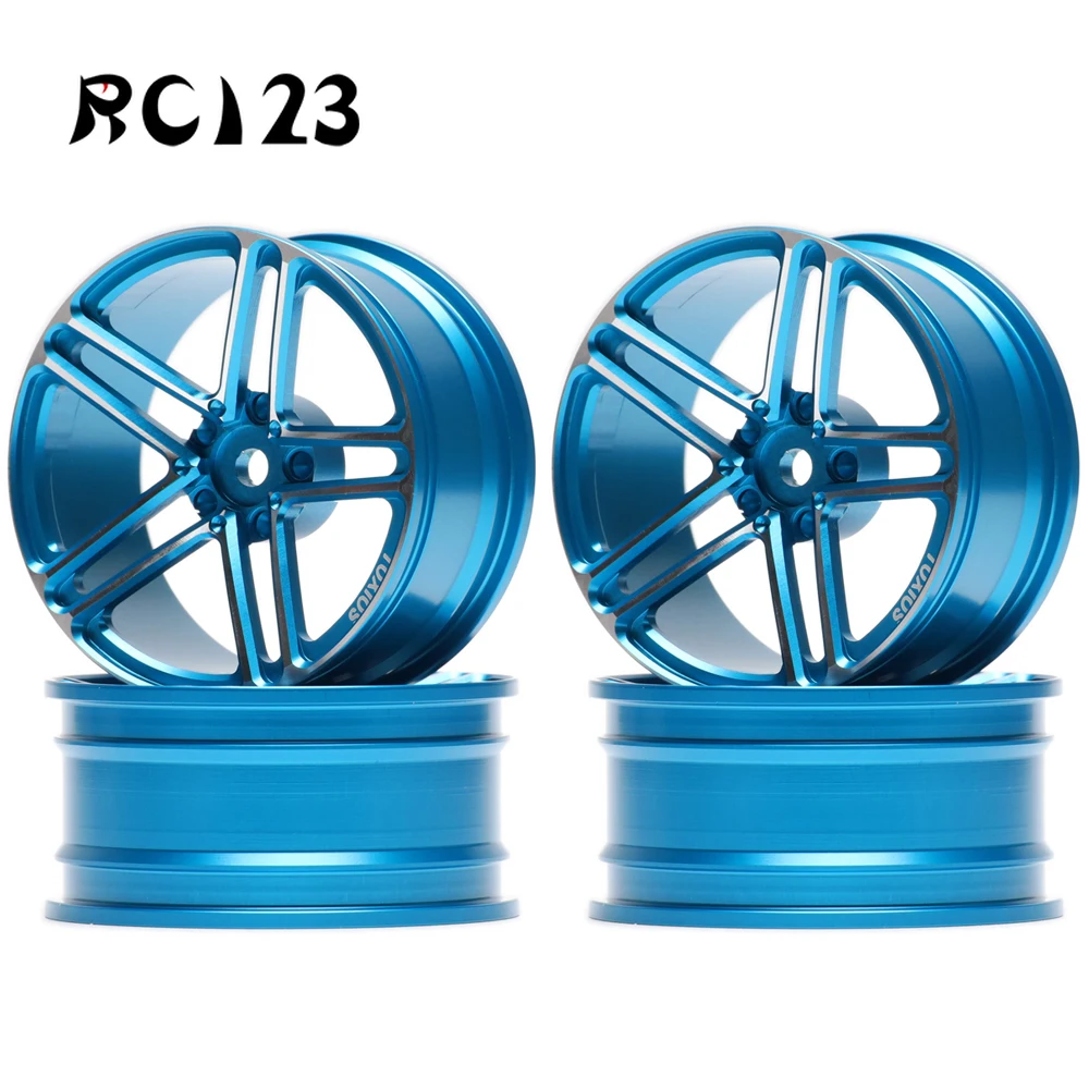 

4P Aluminum 5 Spoke Wheels Rims FOR RC 1/10 On-Road Drift HSP Tamiya Traxxas HPI Kyosho RedCat SAKURA NEW ENRON