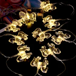 Vibrant LED Horse String Lights - Battery - Powered Multicolor Fairy Lights - 10m80 leds (YELLOW)