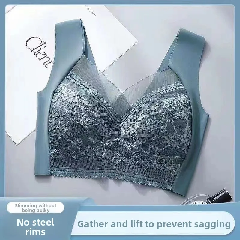 Seamless Lace Bra - Large Size Underwear | Breathable Thin Bra With Beautiful Back