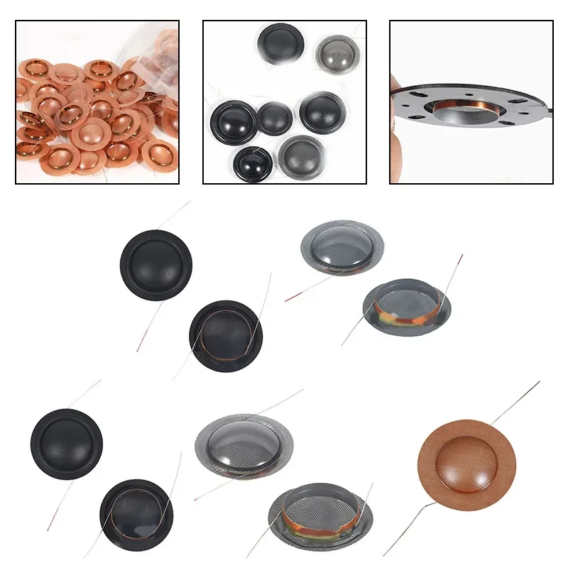 20mm 25.5mm Tweeters Voice Coil 1 Inch Silk Diaphragm Membrane Treble Speaker Replacement Membrane Speaker Repair Accessories