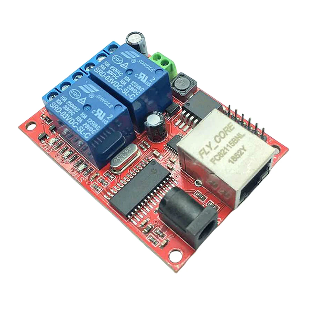 LAN Ethernet TCP/UDP Controller Module WEB Server 2 Way TCP UDP Controller Module Relay Board for Android APP