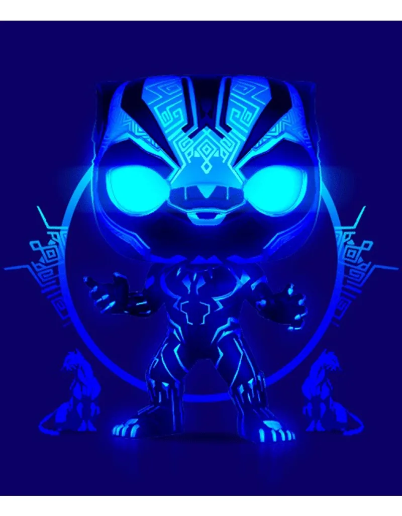 Black Panther #891 - Black Panther Funko Pop! & Tee [Blacklight