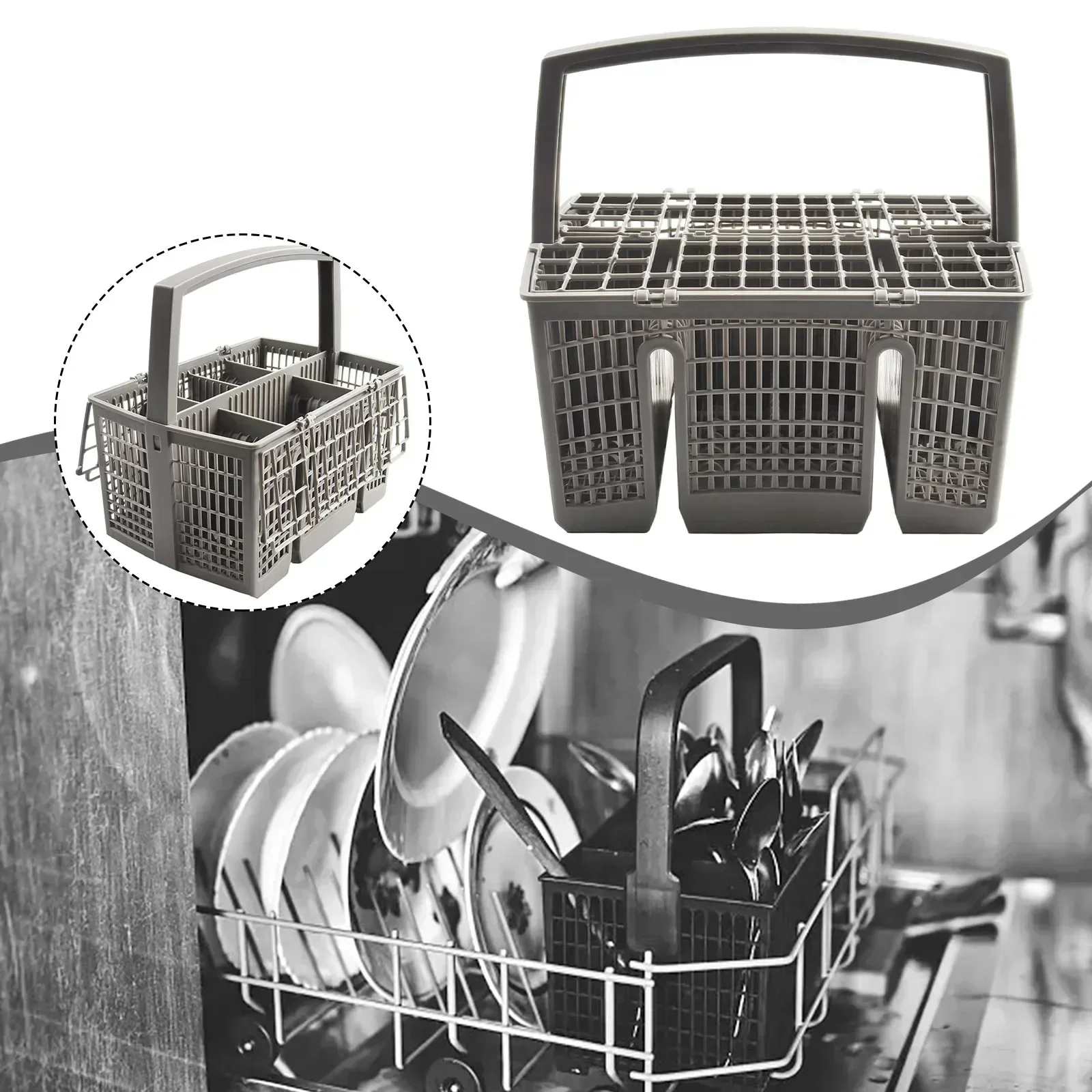 1pc Cutlery Basket Replacement For Bosch SMZ5100 Cutlery Basket Dishwasher Holder For Flatware Silverware Spoon Storage