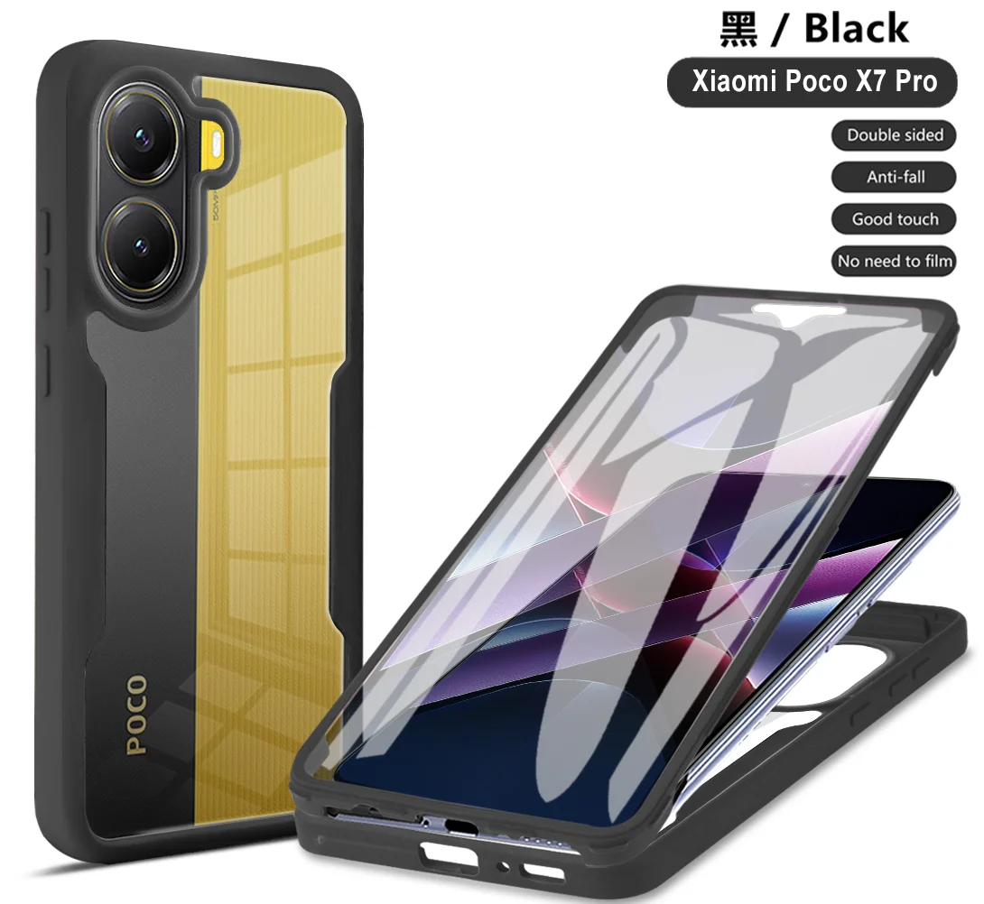 360° Full Coverage Protective Phone Case with Screen Protector and Camera Lens Guard