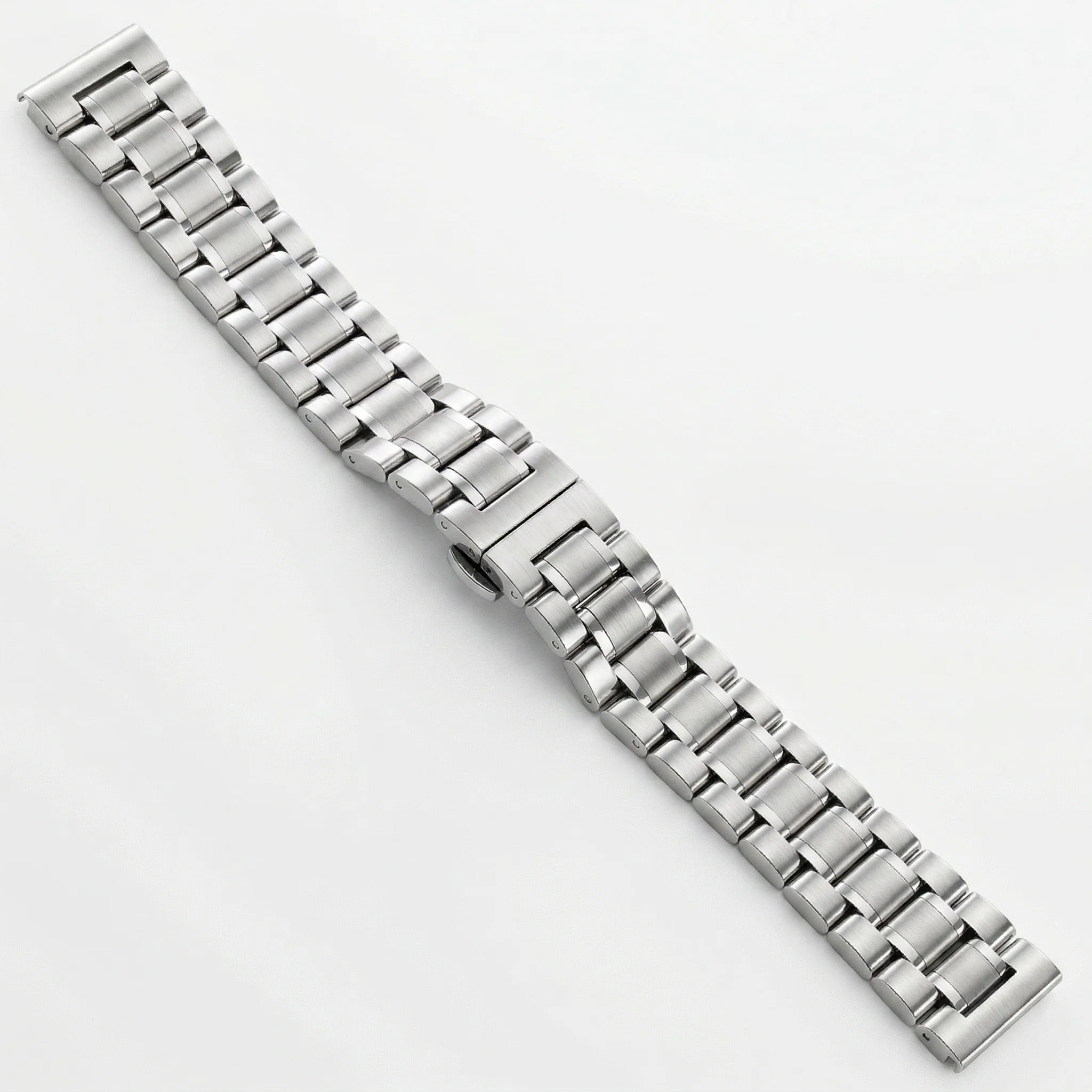 Premium Solid Stainless Steel Watch Band with Butterfly Clasp