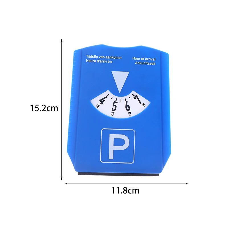 1pc Blue Digital Car Parking Timer Disc - Easy-to-Use Arrival Time Display Clock Tool for Parking Enforcement & Daily Car Use