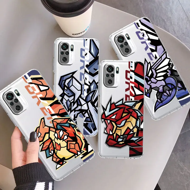 Custodia Morbida Trasparente Per Xiaomi Redmi Note 13 12 11 Pro 9S 12C 11S 9 K40 9A 10 9 Custodie Per Telefono Cover Posteriore Charizard Cute Pokemon