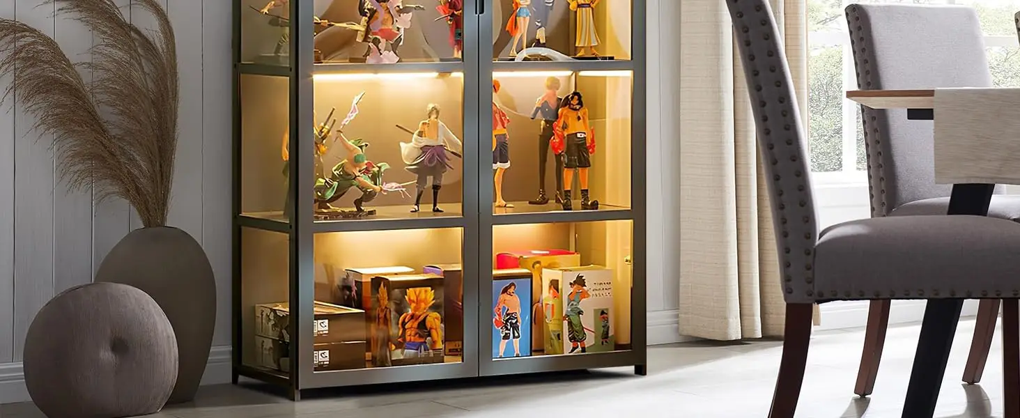5-Tier Curio Display Cabinet