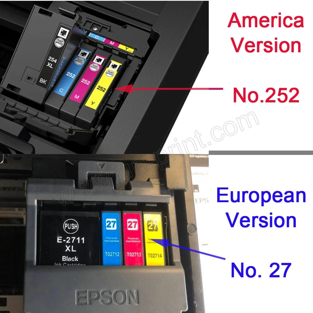 UP T2521 252XL ciss ink cartridge compatible for Epson WorkForce WF-3620 WF-3640 WF-7610 WF-7620 WF-7710 WF-7720 WF-7725 printer ink cartridge continuous ink supply system