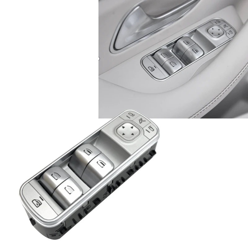 

1679054501 Car Power Lift Window Switch 1679050104 Silver ABS Automotive Supplies For Mercedes Benz GLE W167 2020-2024 Maybach