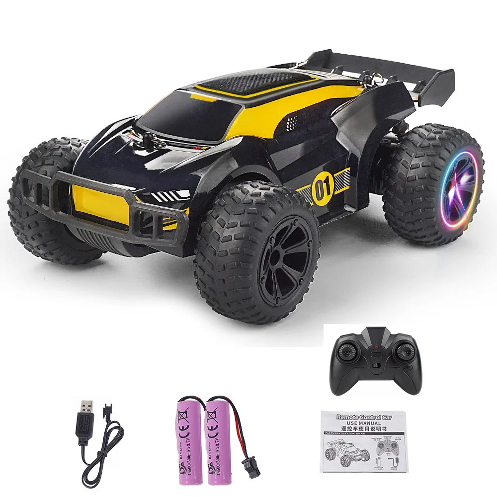 2022 New 1:18 RC Car With Colorful Light 2.4G Radio Remote Control Drift Stunt Climbing Car High Speed 15KM/H Toys for Children rc auto RC Cars