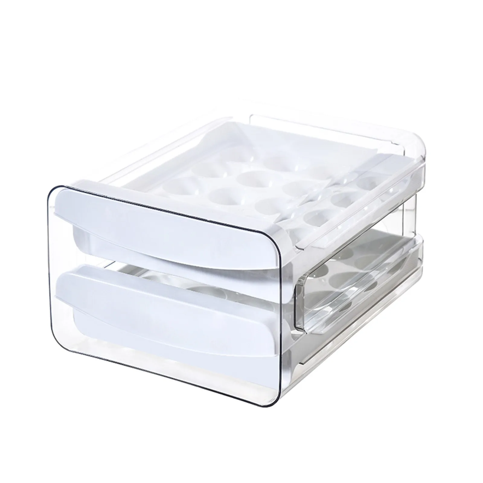 Box Eggs For Drawer Household Double Eggs 40 Storage Design Refrigerator Dressing Containers Kitchen Favorites Kitchen Pantry