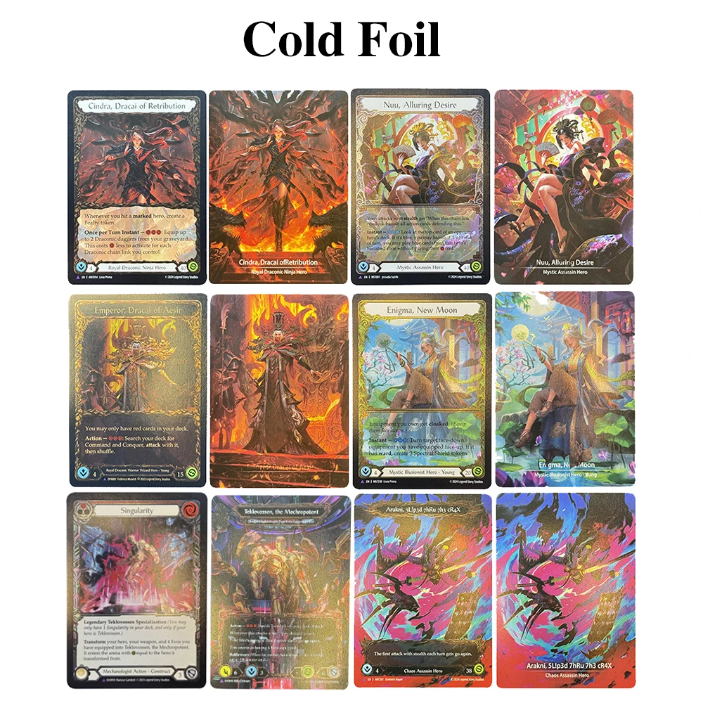 FAB Cold Foil Proxy Cards Enigma New Moon Emperor Dracai of
