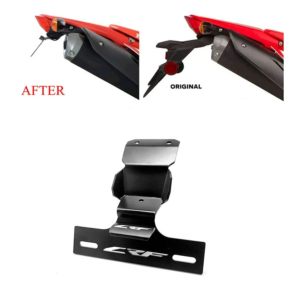 License plate holder motorcycle license plate holder Crf Accessories FOR HONDA CRF300L Short Fender Tail Tidy Plate Holder